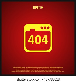 404 not found error icon