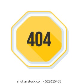 404 Not found error sign