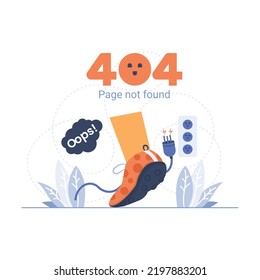 404 page error illustration concept	