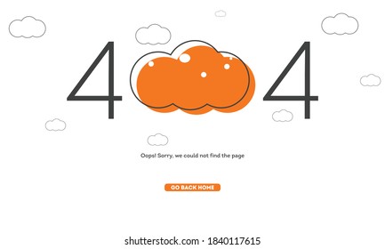 404 Page Error Web page - vector