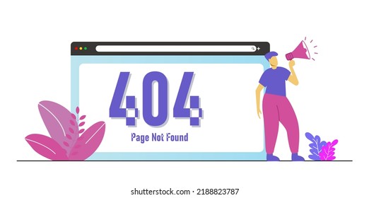ilustración de 404 páginas, no encontrada ilustración web