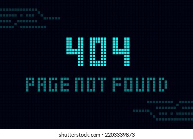 404 páginas no encontradas tecnología de forma geométrica abstracta diseño de hud futurista moderno.