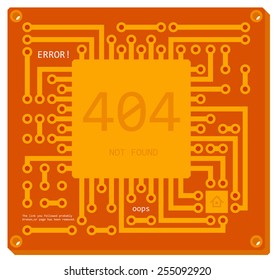 404 page not found. Circuit Board
