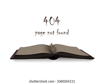 404 page not found concept. Vector design element.