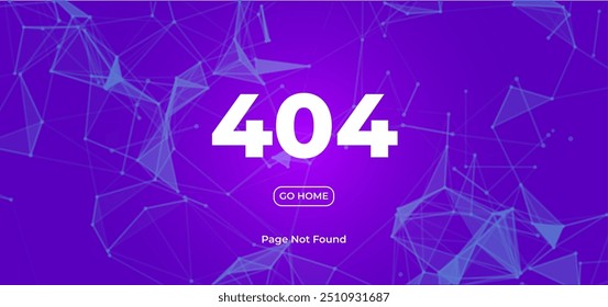 404 Page not found error. Vector layout template