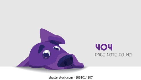 404 Page Not Found Idea Vector