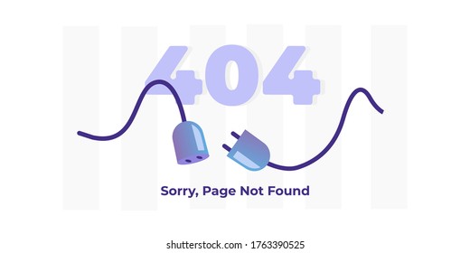 404 page not found vector illustration