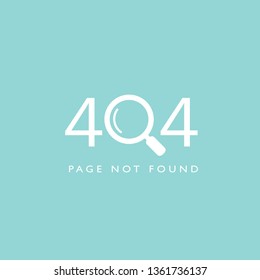 404 page not found website template on blue background