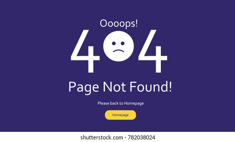 404 page ui web design. page not found