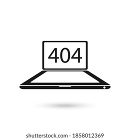 404 web page Error Not Found on computer and laptop screen.