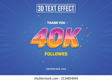 40K Special Follower Editable 3D Texteffekte