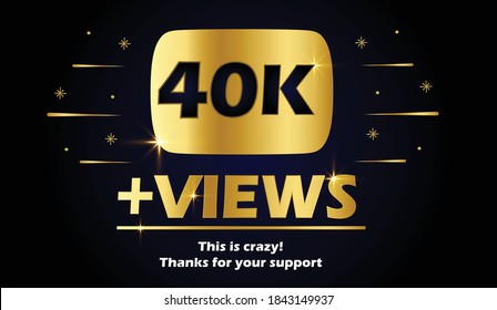 Diseño de fondo de la celebración de vistas de 40.000.000