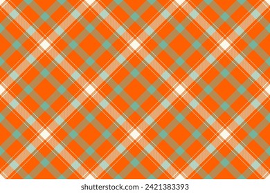 40s textile check fabric, detailed tartan plaid seamless. Funky pattern texture vector background in bright and mint colors.