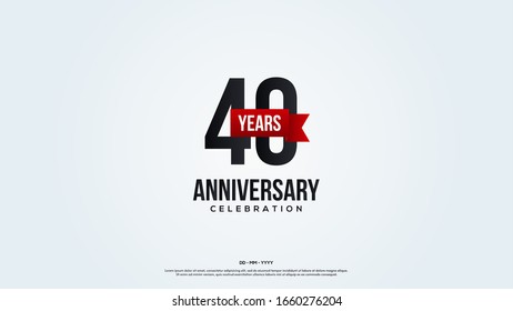 40th Anniversary Background Illustrations Numbers Circle Stock Vector ...