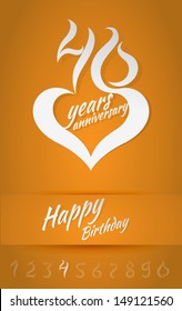 40th anniversary (birthday card)