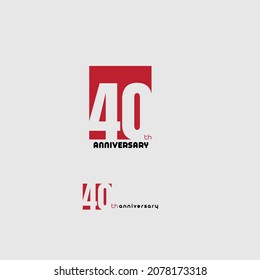 40th Anniversary Logo Type, 40th Logo