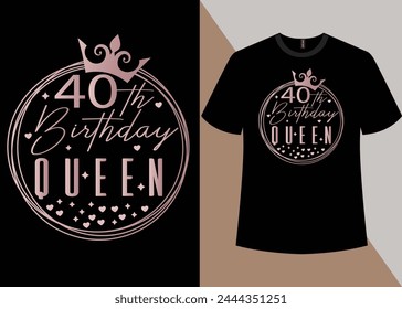 40th Birthday Queen Birthday T-shirt, 1984 Birthday Shirt,