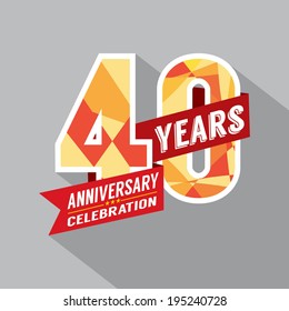 40th Year Anniversary Celebration Design