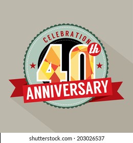 40th Years Anniversary Celebration Design