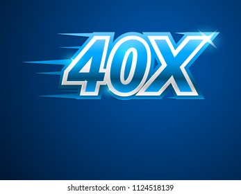 40x blue logo