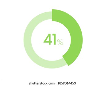 41% circle diagrams Infographics vector, 41 Percentage ready to use for web design