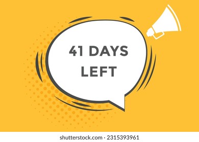 41 days left countdown template,41 day countdown left banner label button eps 41 
