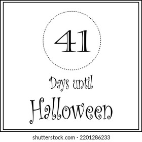 41 Tage bis Halloween-Logo