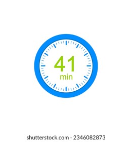 41 minute timers Clocks, Timer 41 min icon.