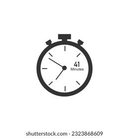 41 minutes timers Clocks, Timer 41 min icon.