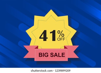 41% off discount promotion sale,  sale promo marketing.