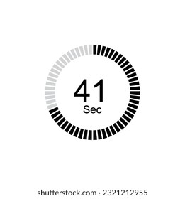 41 second timers Clocks, Timer 41 sec icon.