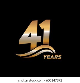 41 Years Anniversary Celebration Design