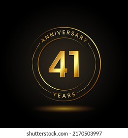 41-jährige Jubiläumsfeier Vector Template Design Illustration