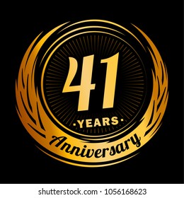 47 Years Gold Anniversary Celebration Simple Stock Vector (Royalty Free ...