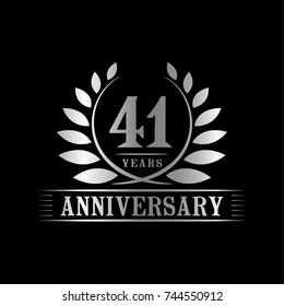 41 years anniversary logo template.