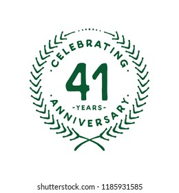 41 years design template. 41st vector and illustration.