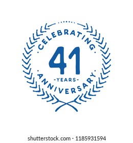 41 years design template. 41st vector and illustration.