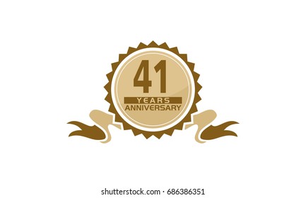 41 Years Ribbon Anniversary 