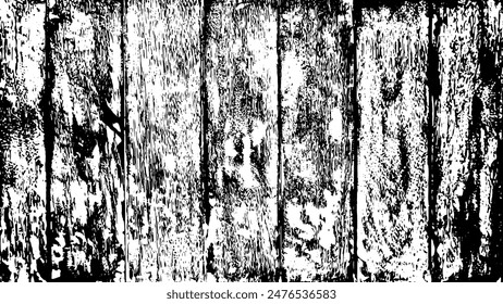 4-12. Wood board Texture Effect - Illustration. Black and white vector textures in scratch background.	