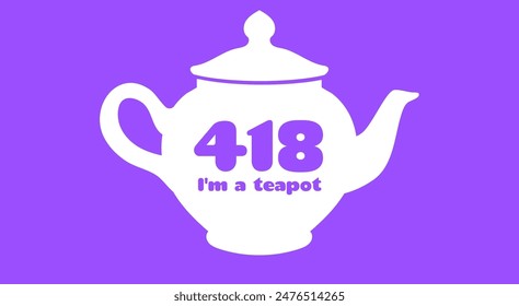 418 I'm a teapot error. Vector layout web template