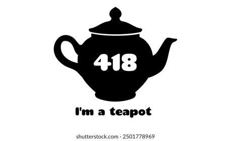 418 I'm a teapot error. Vector layout web template