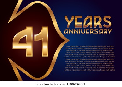 41th Anniversarynumbers. background for anniversary