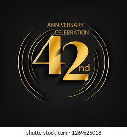 Twenty Four Years Birthday Celebration Logotype Stock Vector (Royalty ...