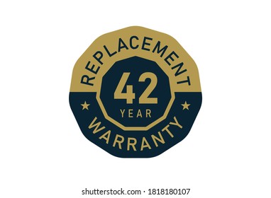 42 year replacement warranty, Replacement warranty images