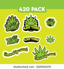 420 pack vector illustration for print