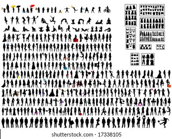 420 people silhouettes