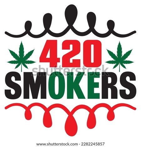 420 Smokers t-shirt design vector file