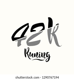 42K Running Vector Template Design Illustration.