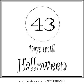 43 days until Halloween logo