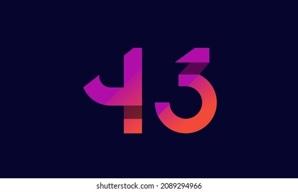 43 New Gradient Orange Modern Logo